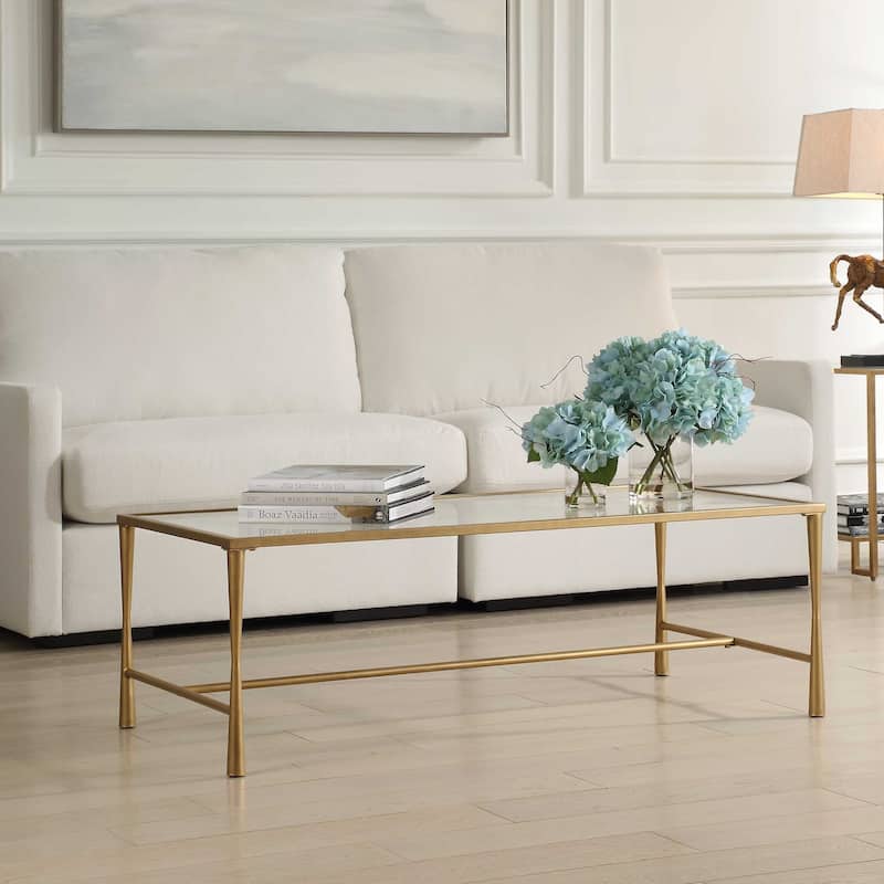 Silver Orchid Iron Gold Coffee Table