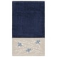 preview thumbnail 2 of 13, Authentic Hotel and Spa 100% Turkish Cotton Braelyn Embellished Bath Towel Navy