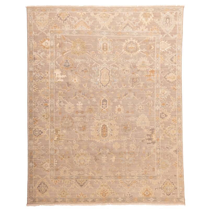 ECARPETGALLERY Hand-knotted Jules Serapi Taupe Wool Rug - 9'7 x 11'10