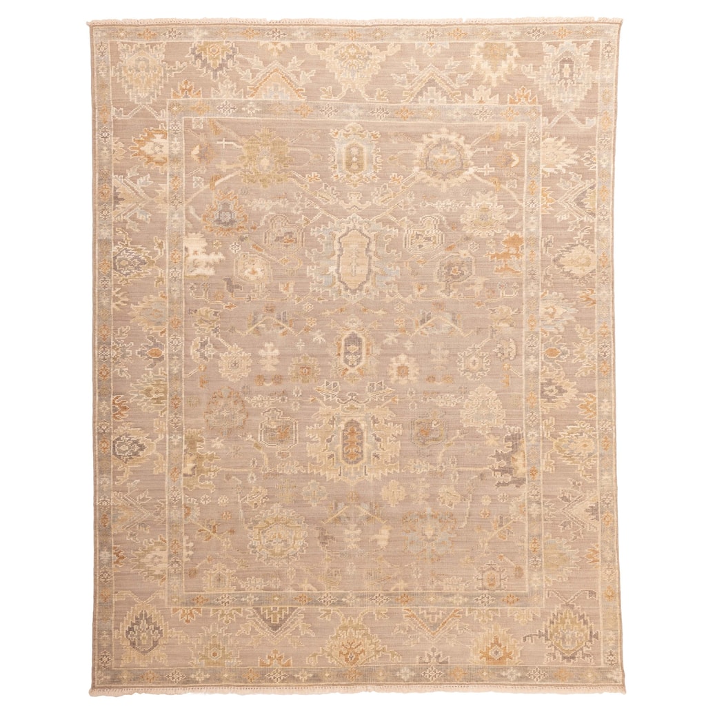 ECARPETGALLERY Hand-knotted Jules Serapi Taupe Wool Rug - 9'7 x 11'10