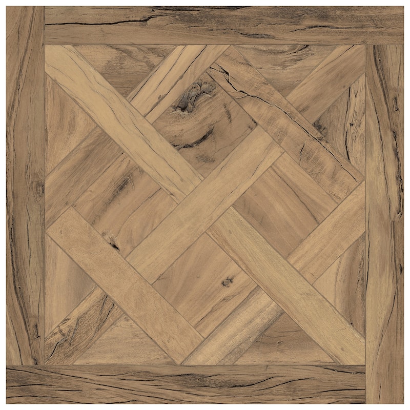 Merola Tile Kings Forest Lattice Natural 17-5/8" x 17-5/8" Ceramic Floor and Wall Tile