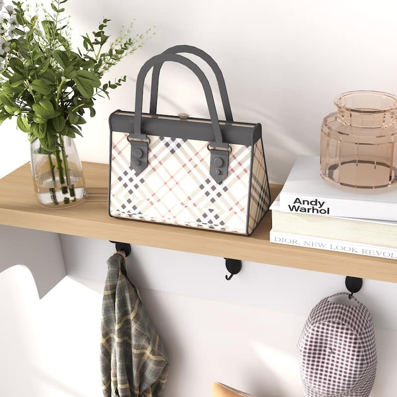 Modern Coat Rack and Shoe Bench, 9 Pair Shoe Storage, Space-Saving Hall Tree for Entryway, Hallway, or Mudroom Organizer