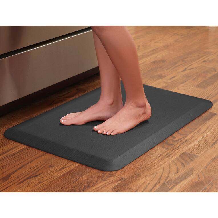 Designer Comfort Grasscloth Anti-Fatigue Kitchen Mat