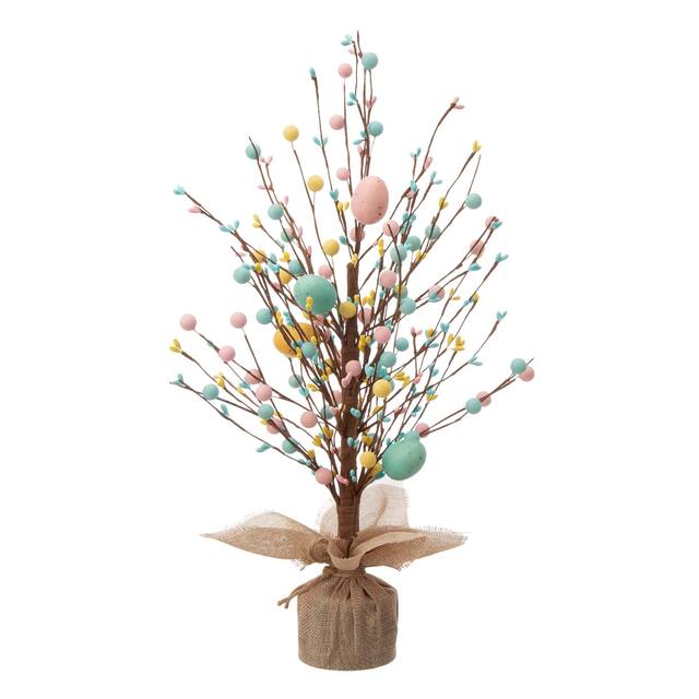 Glitzhome 18"H Easter Eggs Table Tree Centerpieces
