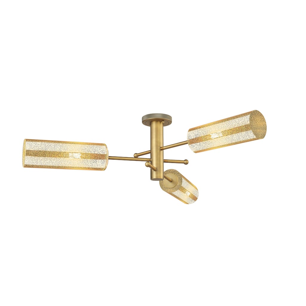 Innovations Lighting 434-3F-11-40 Crown Point Semi-Flush Crown Point 3