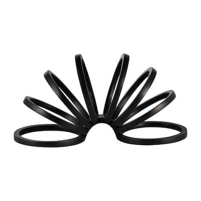 Sagebrook Home Modern Aluminum Metal Decorative Object - Geometric Sculptural Accent for Contemporary Home Decor