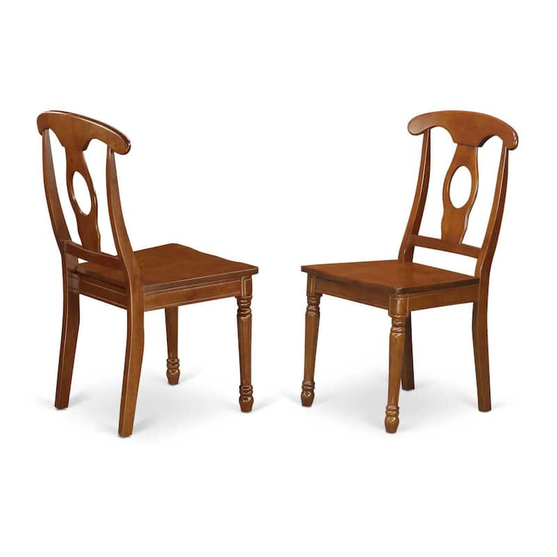 Boho Dining Set - Table & Chairs - Farmhouse Kitchen Set - 9 Piece Dinette Set - Saddle Brown Finish