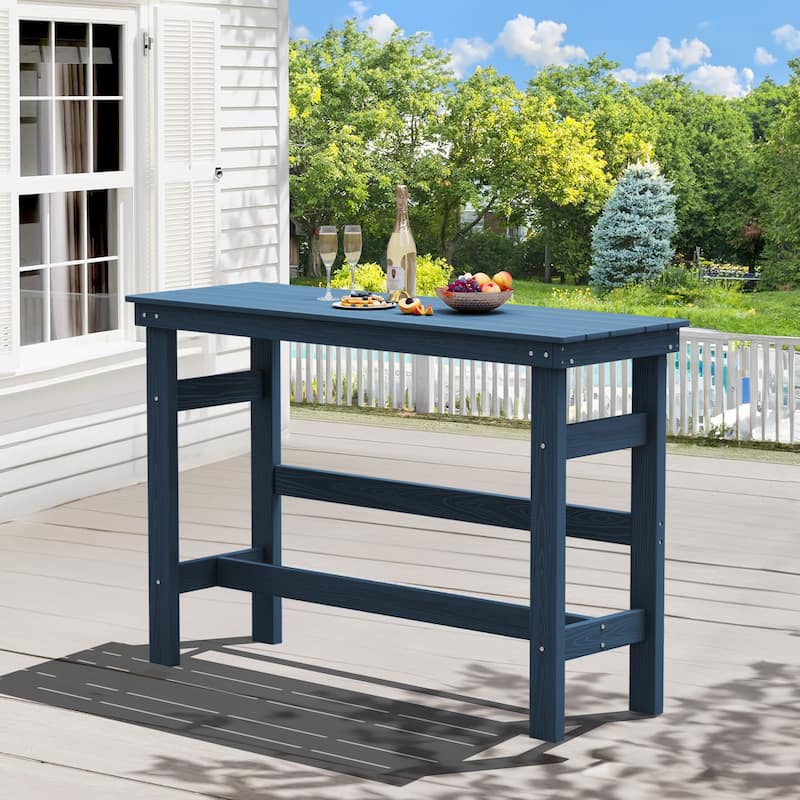 40-inch Outdoor Patio HDPE Pub Bar Table, Balcony Table