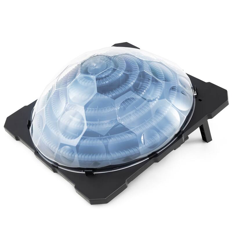 Gymax Solar Dome Heater w/ Transparent Cover Black Heating Coil - Black