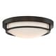 preview thumbnail 1 of 8, Meridian M60019 2 Light 13" Wide Flush Mount Bowl Ceiling Fixture Oil Rubbed Bronze