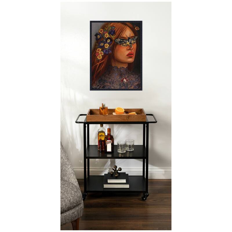 Kate and Laurel Autumn by Charlotte Brindley Framed Canvas Wall Art Print