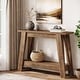 preview thumbnail 1 of 22, 41.3 Inches Farmhouse Console Table, 2 Tiers Wooden Entryway Table Bown