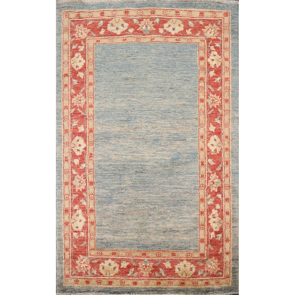 Geometric Gabbeh Kashkoli Oriental Contemporary Wool Area Rug Handmade - 3'2" x 4'8"