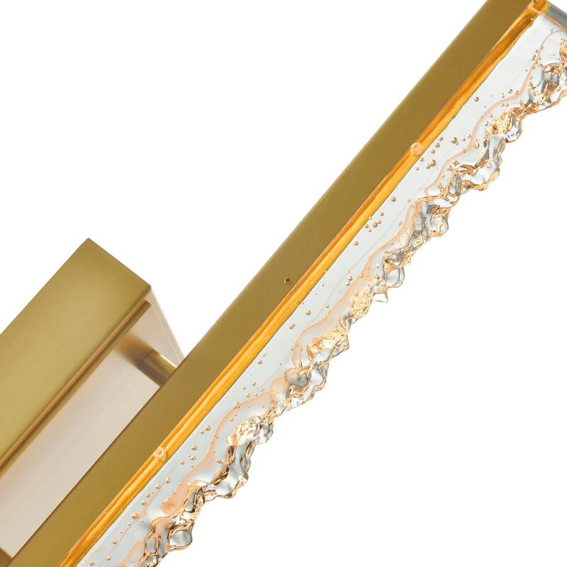 Stagger Integrated LED Brass Wall Light