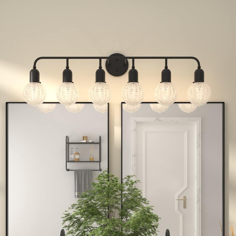 Acroma 6 - Light Dimmable Steel Bathroom Vanity Light - 6-light