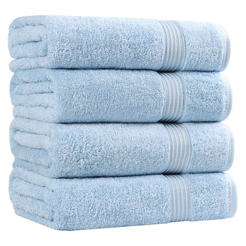 Superior Heritage Egyptian Cotton Absorbent Bath Towel Set of 4