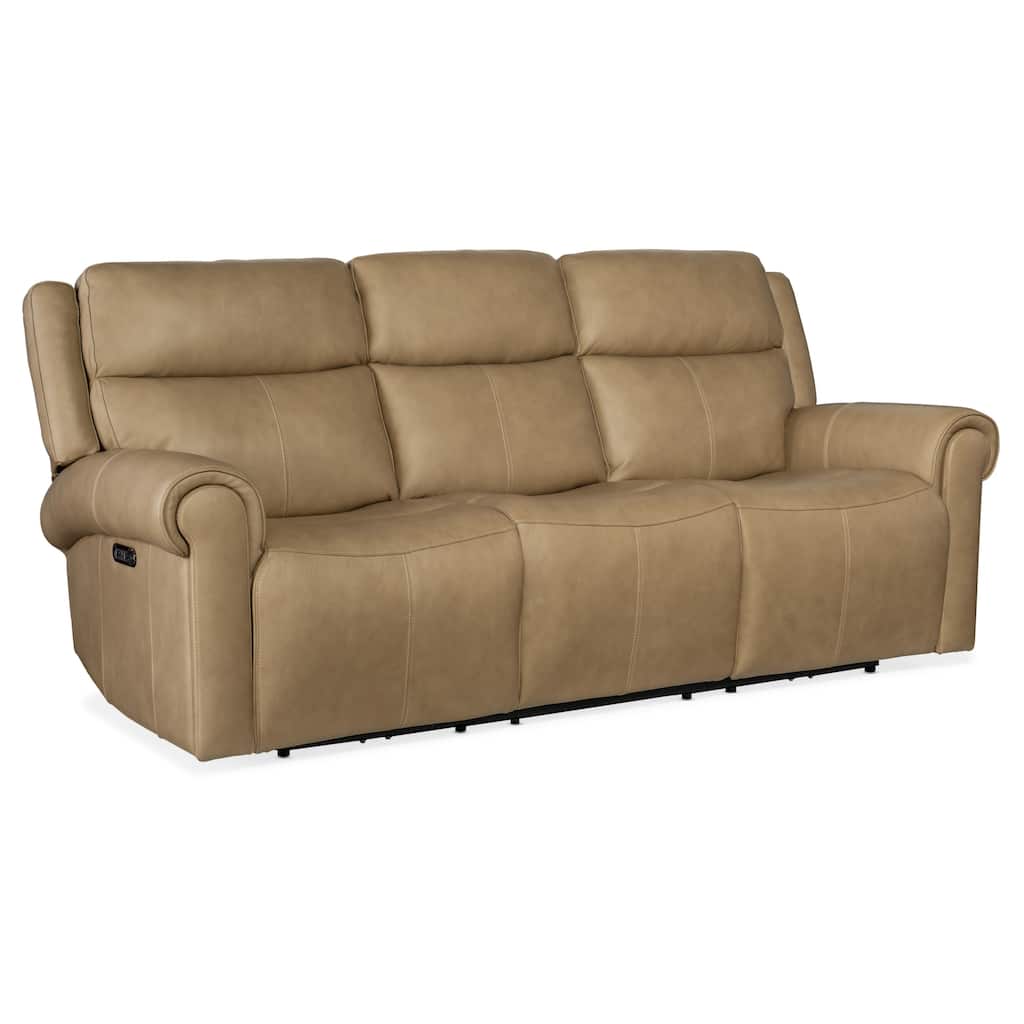 Hooker Furniture SS103-PHZ3-OBERON-POWER-SOFA Oberon 89" Wide Leather