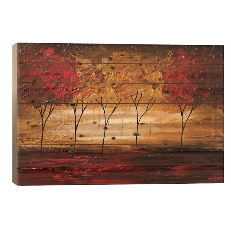 Together Print On Wood by Osnat Tzadok - Multi-Color - 18x26x1.5
