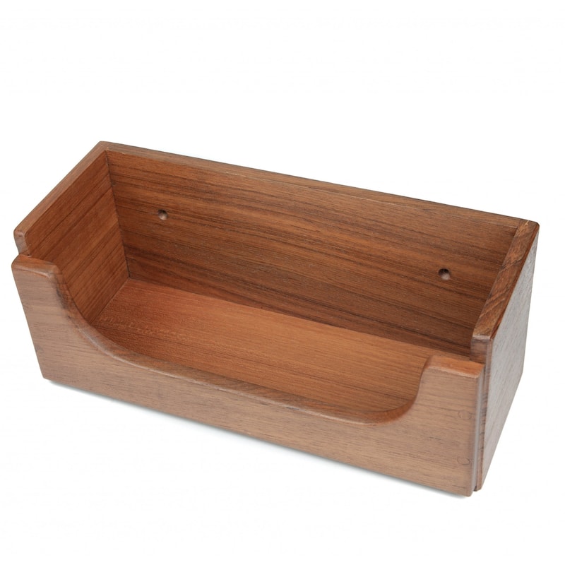 Traditional Solid Teak Guest Paper Towel Holder - 11" X 4.50" X 4.63"