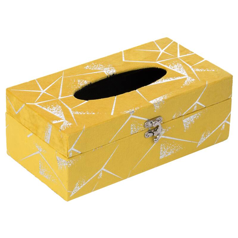 Velvet Modern Paper Facial Tissue Box Holder