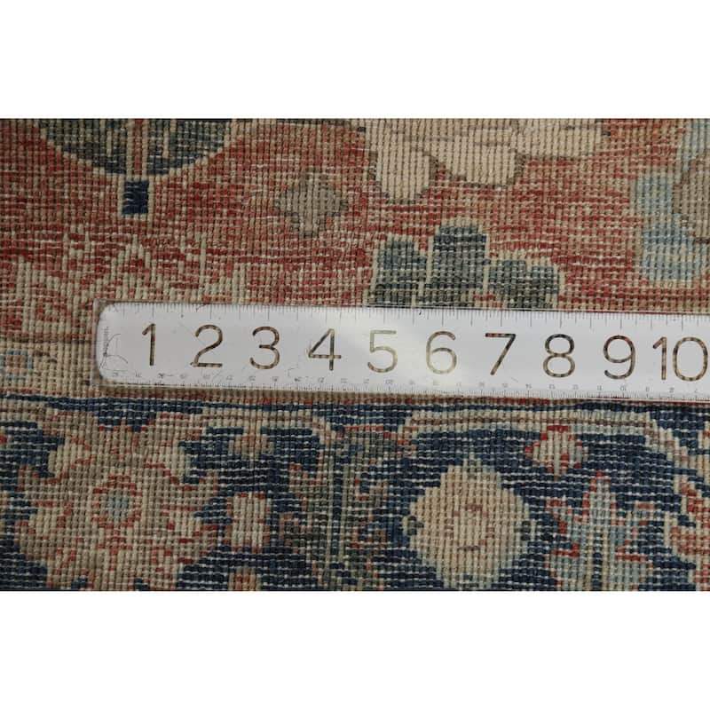 Hand Knotted Oriental 100% Wool Carpet Transitional All-Over Oranges & Rust Oushak Runner Rug - 8' 2'' X 2' 11''
