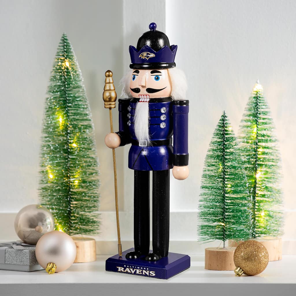 Nutcracker Statue, Baltimore Ravens - 4.53''W x 4.53''H x 13.58