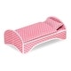 preview thumbnail 7 of 15, Badger Basket 3-in-1 Trolley Doll Carrier with Rocking Bed and Bedding - Pink/Polka Dot