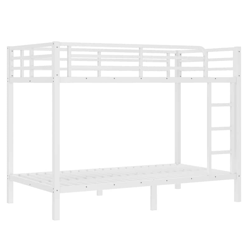 Metal Full over Full/Twin XL Bunk Bed for Adults - Noise Reduced Design, No Box Spring Required