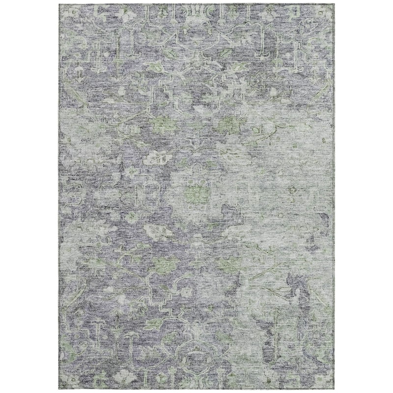HomeRoots Oriental Traditional Rectangle Outdoor Rug