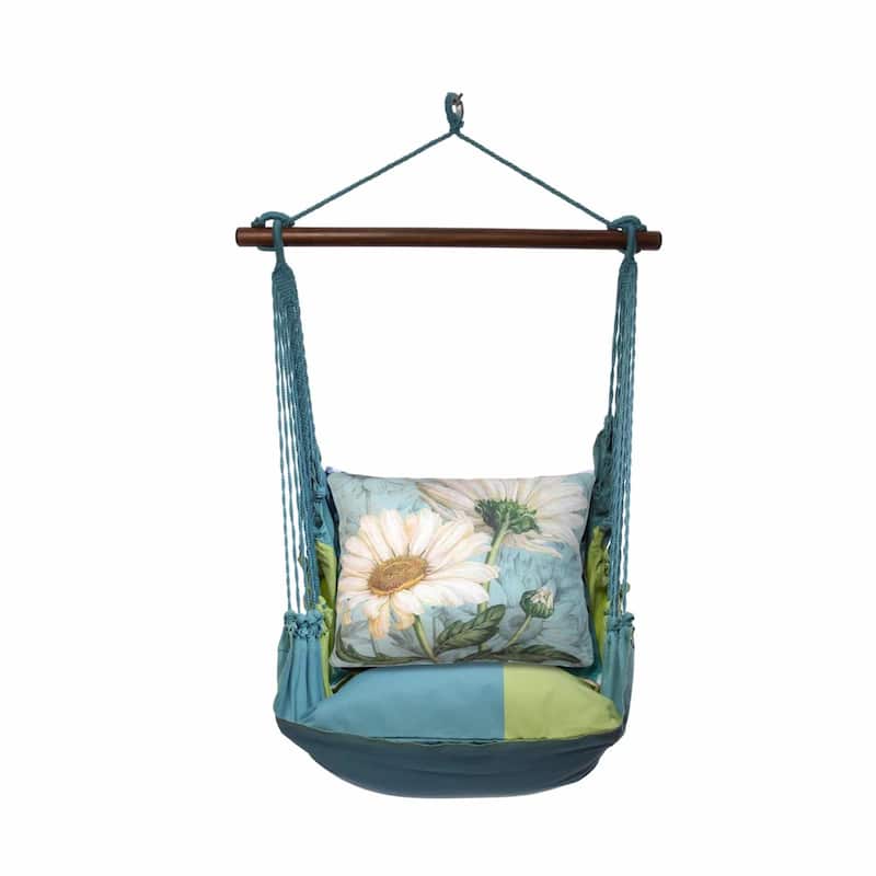 Magnolia Casual Swing Set 4 piece - Meadow Mist Stripe w/ White Daisies