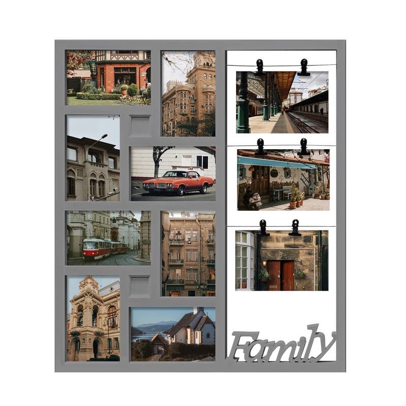 11 Opening Multi Compartment Display Photo Frame