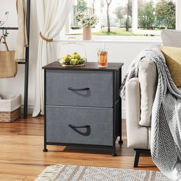 Nightstand Set of 2, 2 Drawer Dresser for Bedroom, Small Dresser with 2  Drawers, Bedside Furniture, Night Stand, End Table - Bed Bath & Beyond -  37635802