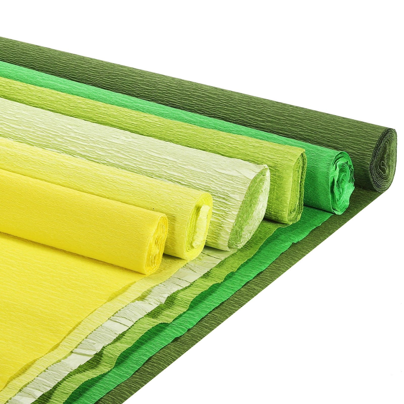 Crepe Paper Sheets 5 Rolls 7.5ft in 5 Colors for Party Decorations