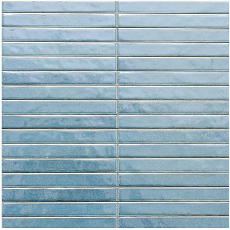 Castilla 14x14 Glossy Porcelain Textured Ribbed Tile - Wall, Backsplash