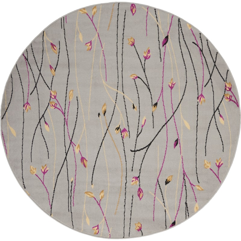 Nourison Grafix Floral Botanical Transitional Area Rug