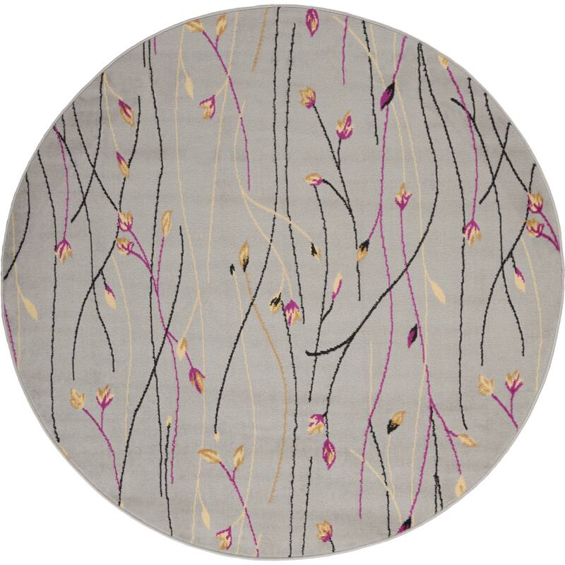 Nourison Grafix Floral Botanical Transitional Area Rug