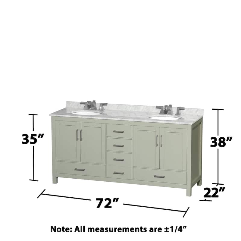 Wyndham Collection WCS141472DUNOMXX Sheffield 72" Free Standing Double