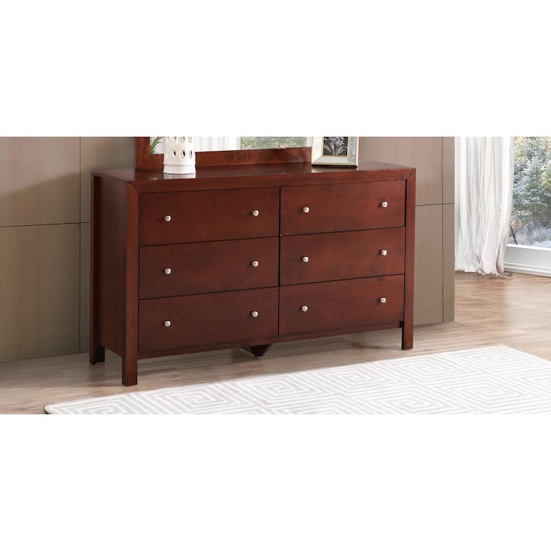 Burlington 6-drawer Dresser - Cherry
