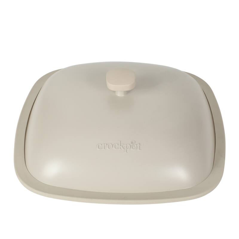 Crock Pot Northvale 5.3 Quart Ceramic Nonstick Sauté Pan with Steamer Basket & Lid, Cast Aluminum Induction Base