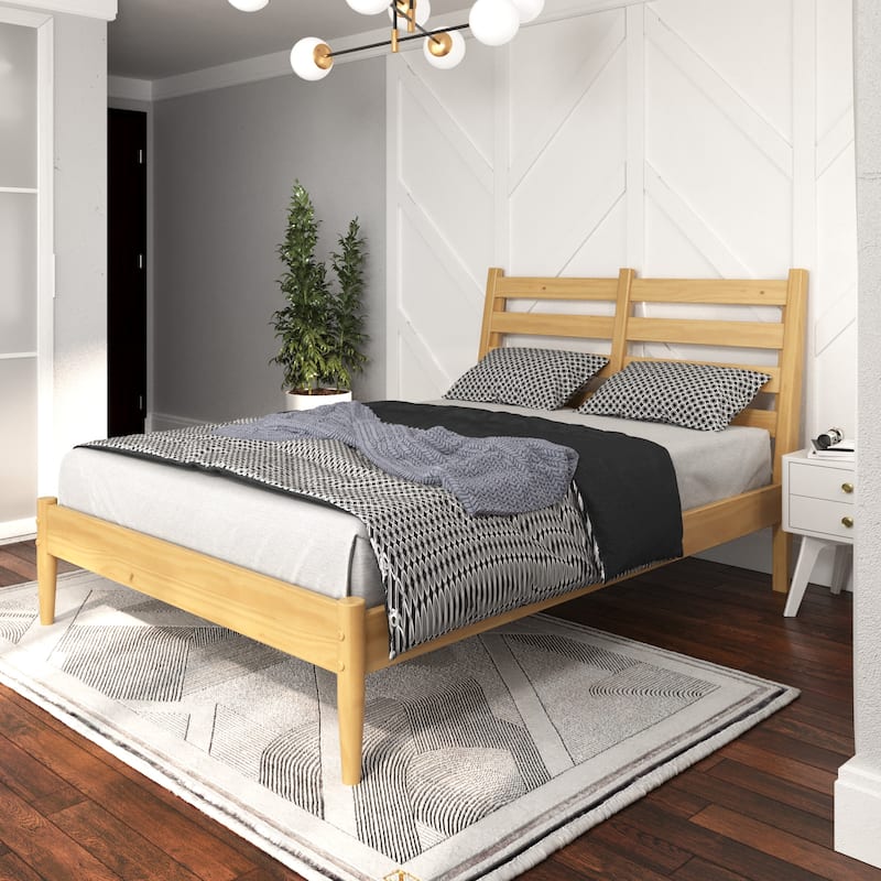 Mid-Century Slat Bed - Full Size