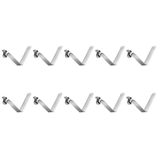 10x Single Button V-Shaped Paddle Snap Spring Clips for Tent Umbrella ...