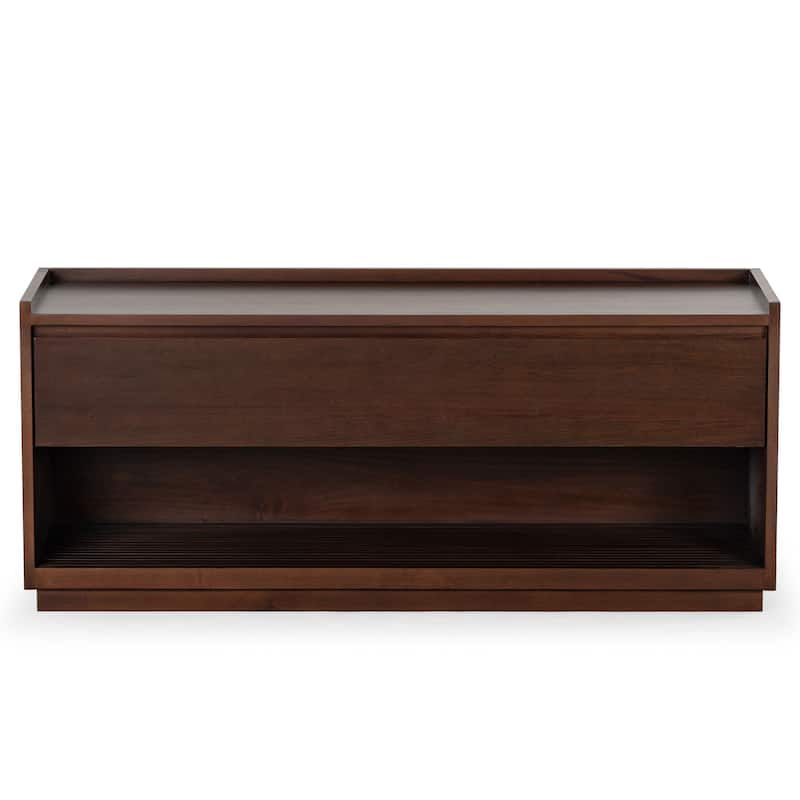 SAFAVIEH Couture Petrabella Wood Hall Tree With Bench - 48"W x 16"D x 60"H