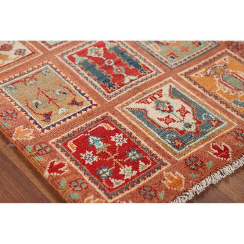 Garden Design Kazak Foyer Rug Hand-Knotted Wool Carpet - 2'0" x 3'1"