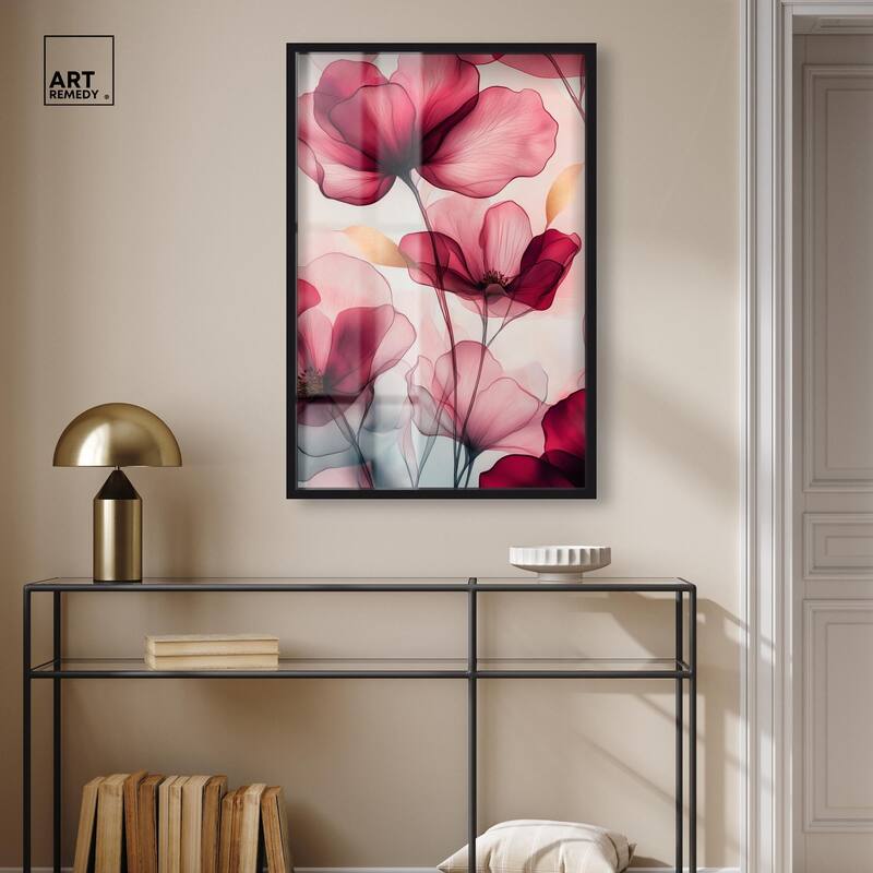 Chiffon Cherry Charm Shadowbox by Art Remedy