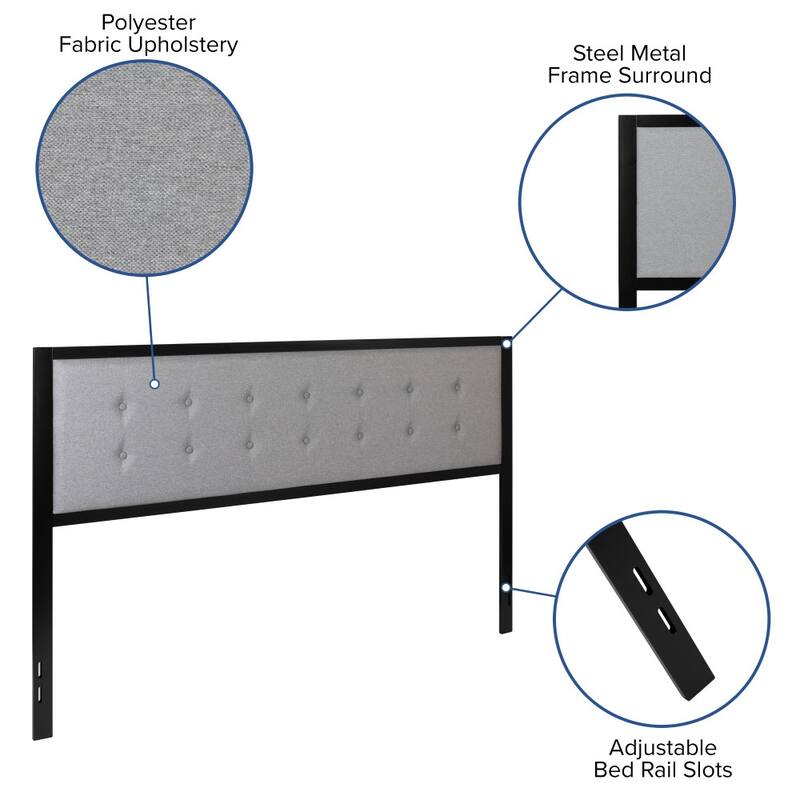 Metal Tufted Upholstered Headboard - Modern Headboard