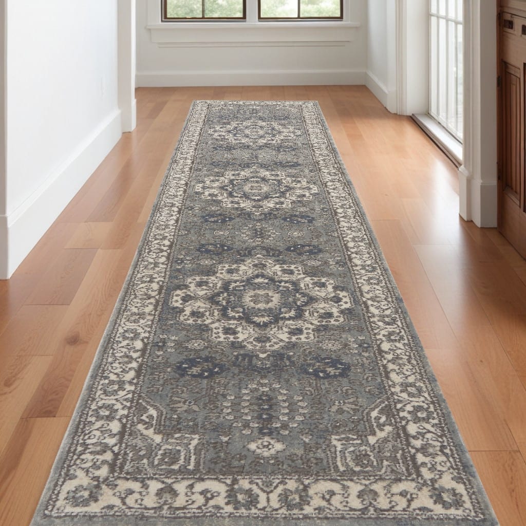 Loyaj Power Loomed Area Rug By HomeRoots - 120' X '26' X '0.32