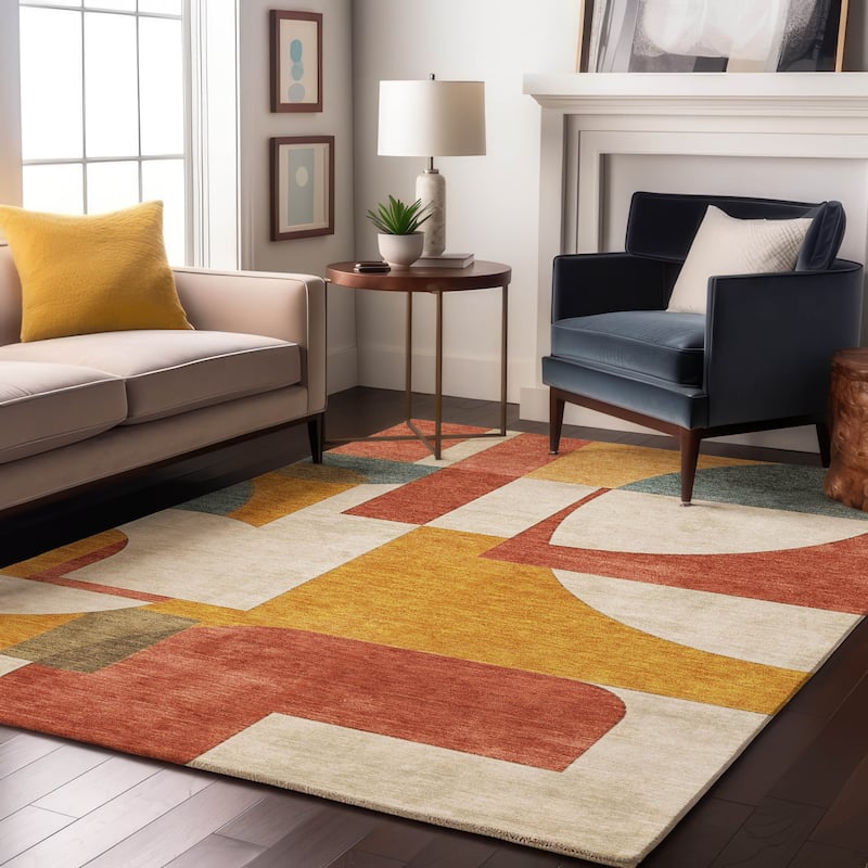 Premium Washable Super Soft Geo Modern Mayfield Rug