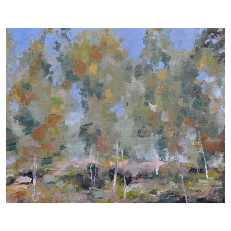 Dancing Birch by Clement Nivert Canvas Art Print