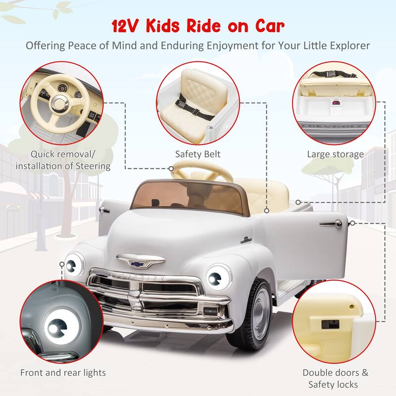 12V Electric Ride on Car with LCD Show and Parent Remote
