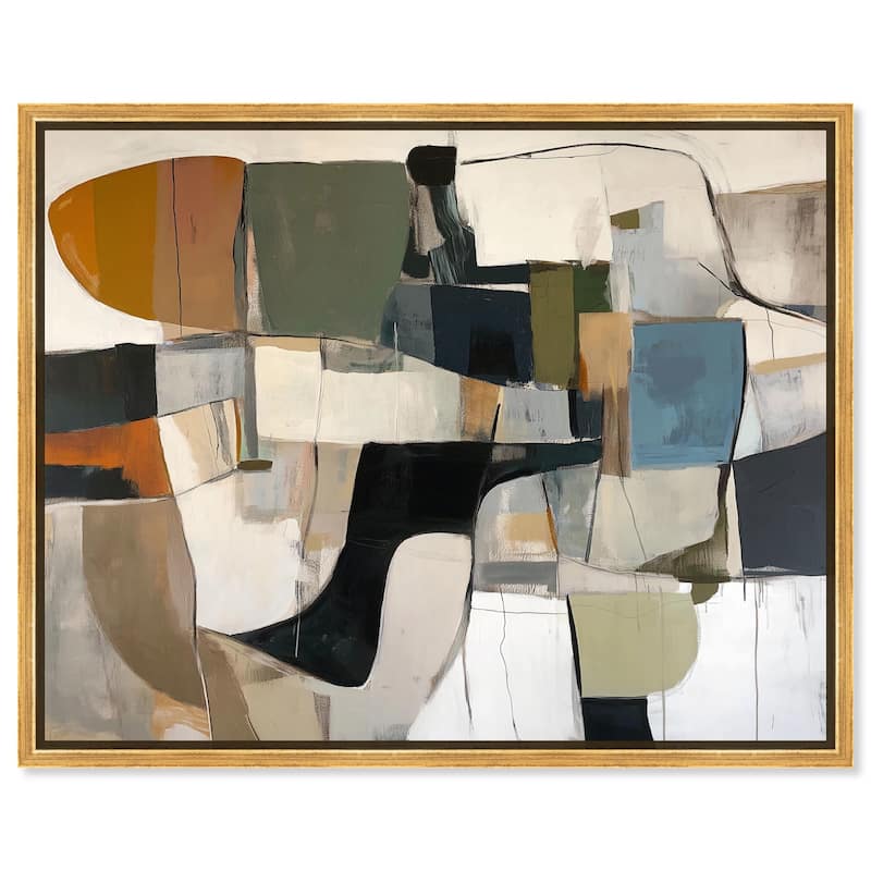Unfurling I Canvas by Art Remedy - Gold - 20" x 16"